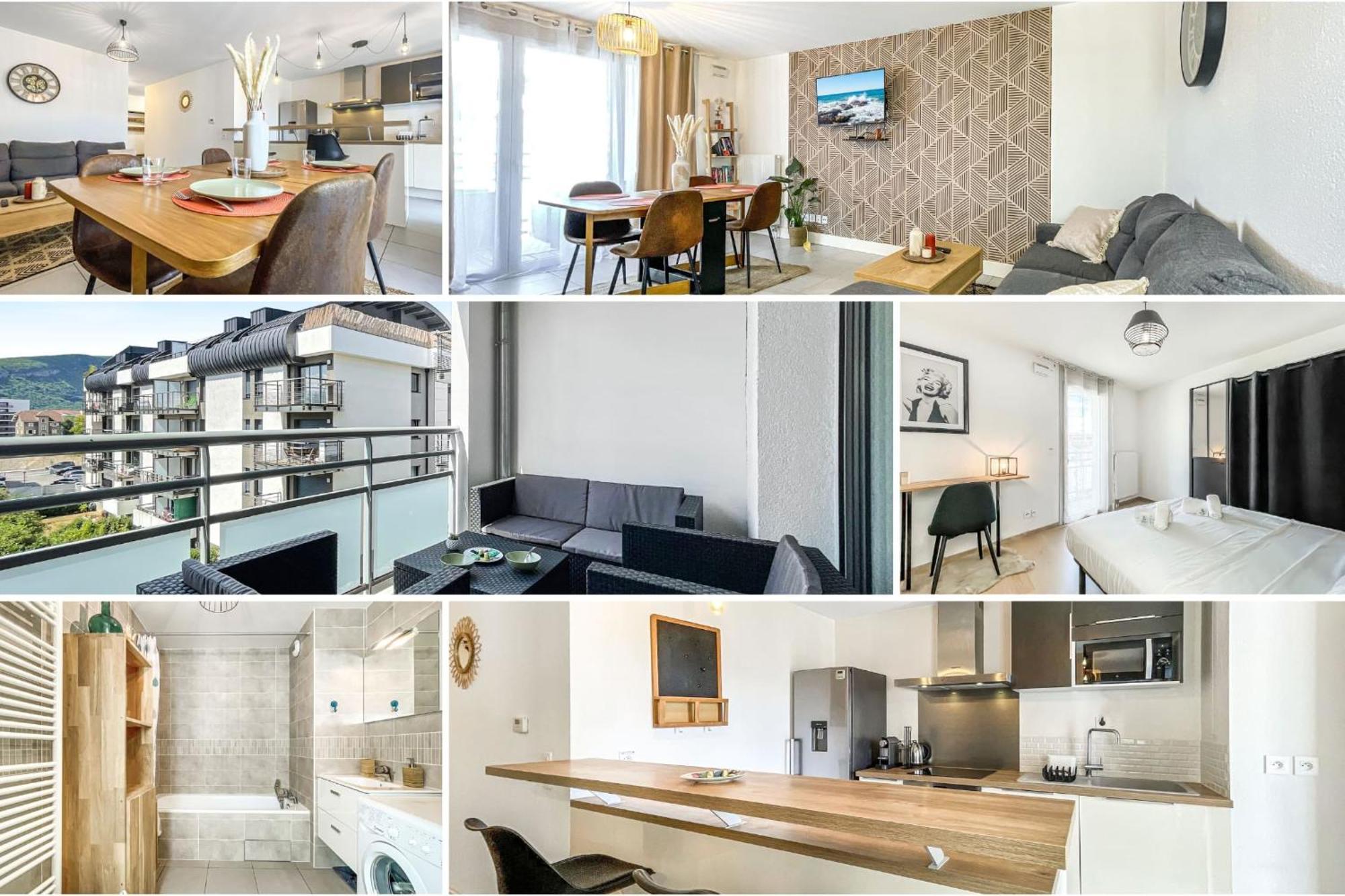 Homey Chloe - New - Parking Gratuit - Balcon Prive - Proche Geneve 安纳马斯 外观 照片